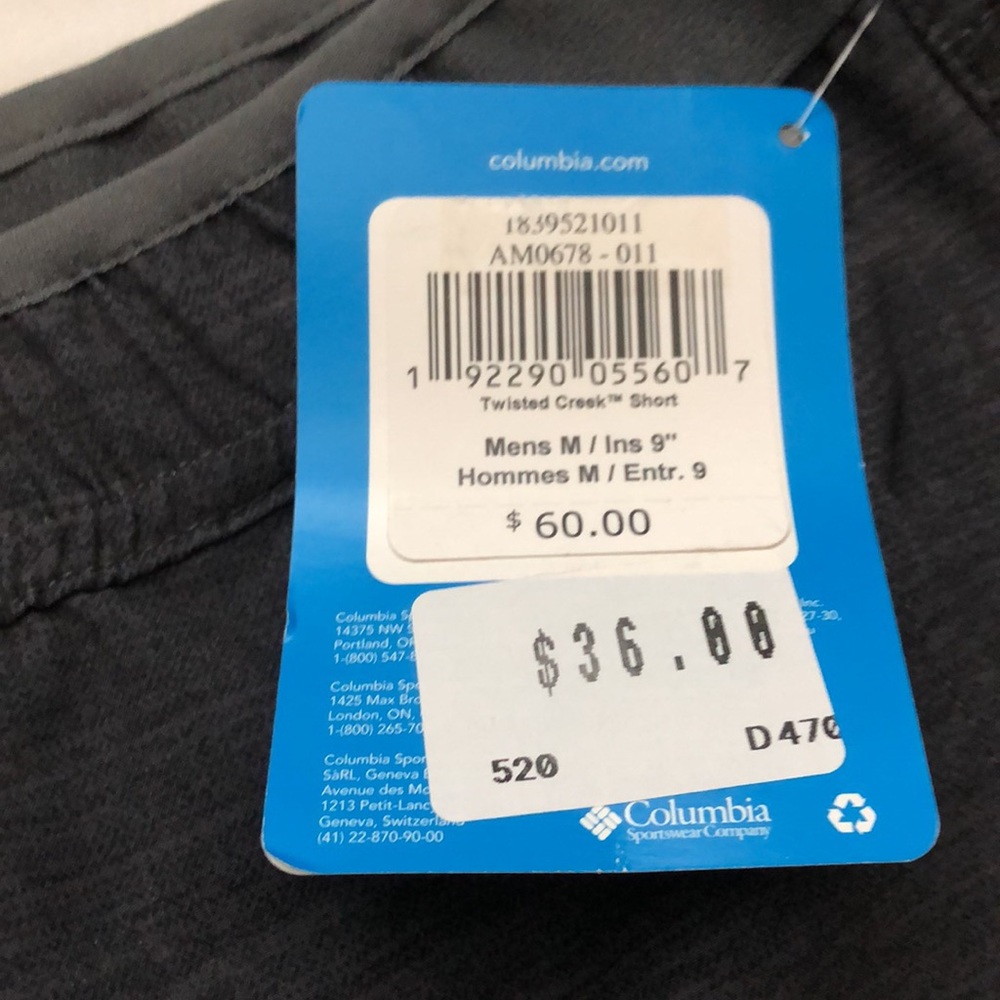 NWT Columbia Twisted Creek Men’s Shorts SZ M - Picture 2 of 13